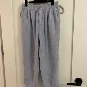 Madewell linen blend track trousers